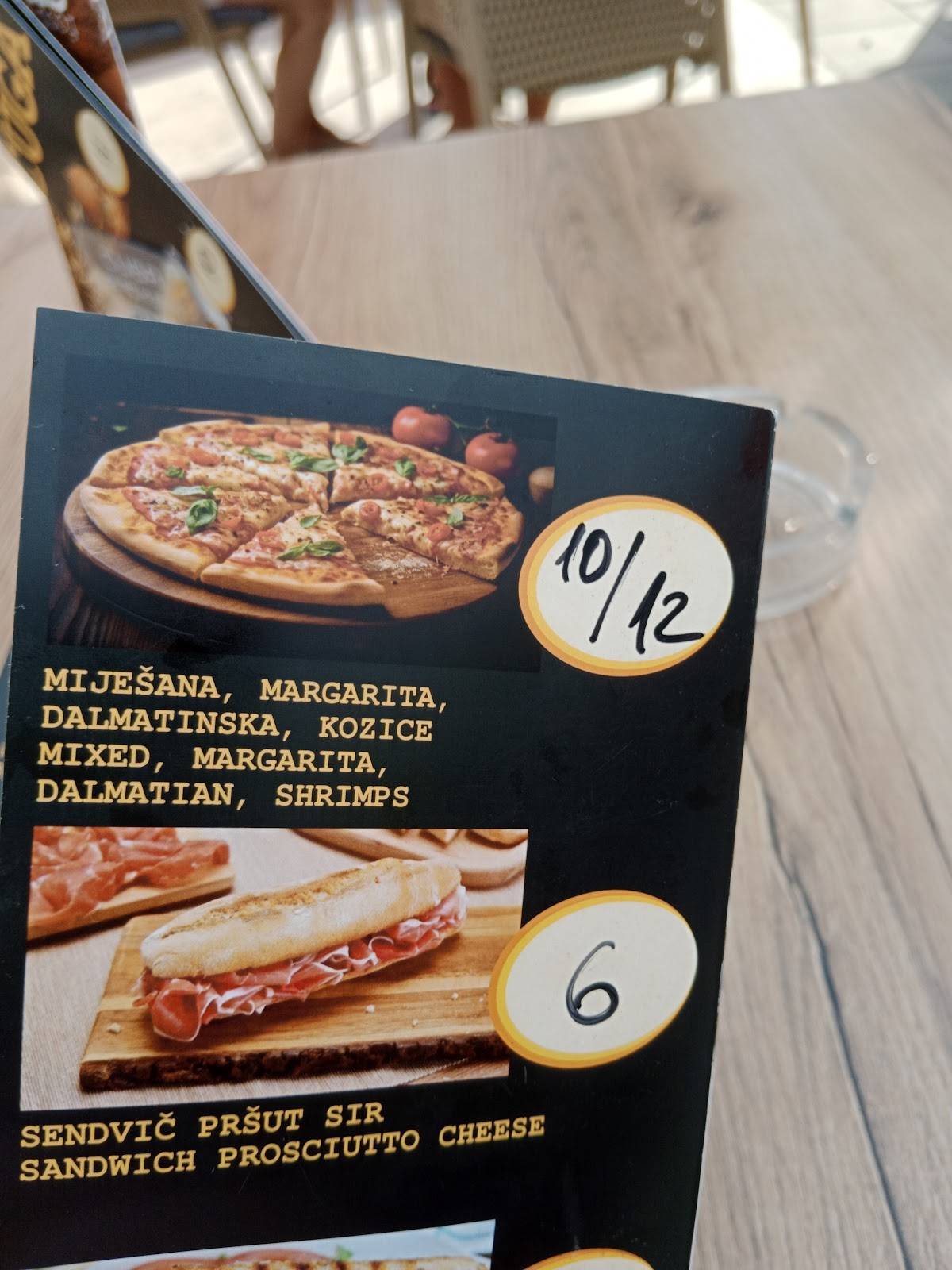 Menu di Caffe bar Cuga 