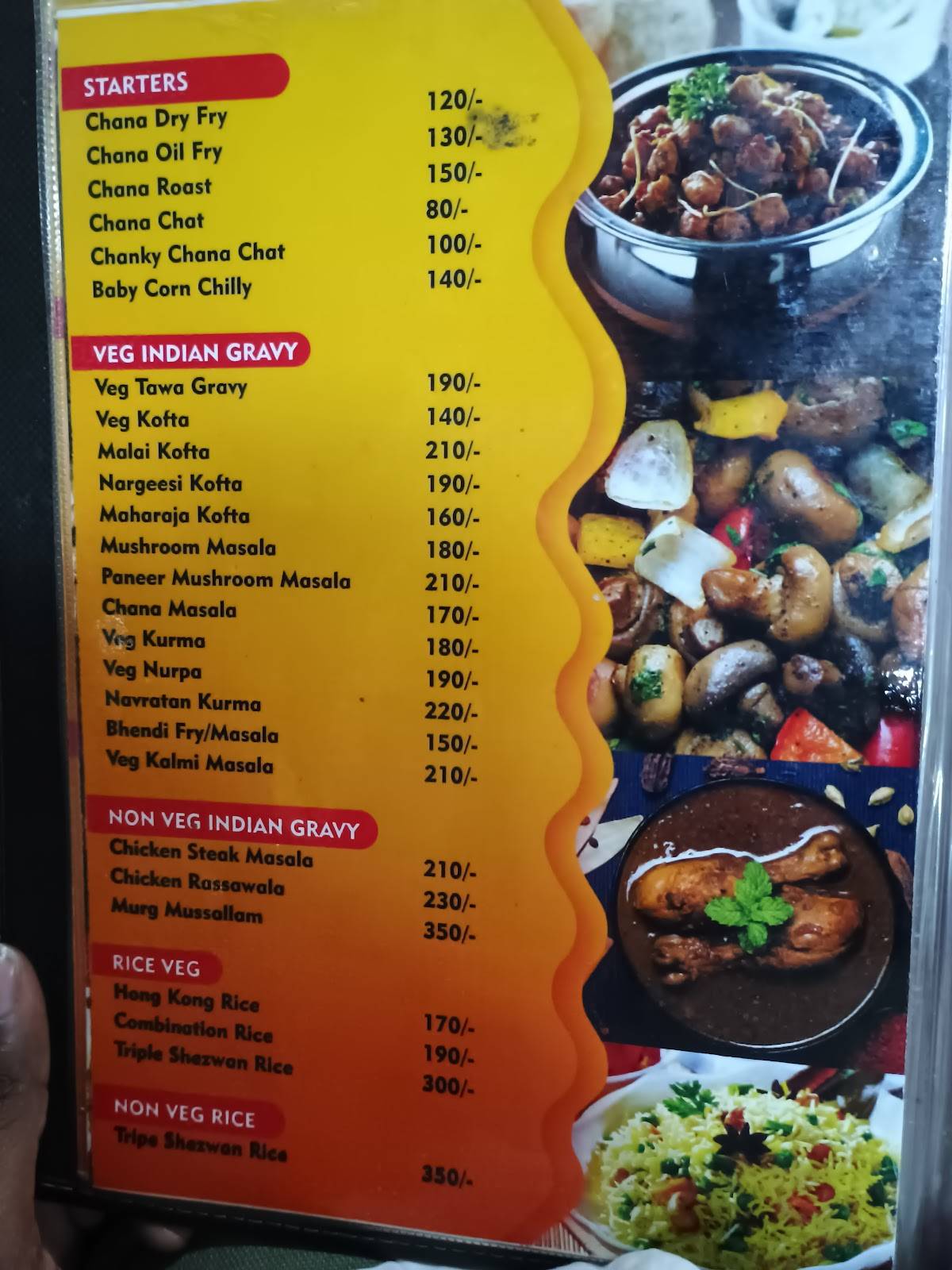Sai Prasad Restaurant menu