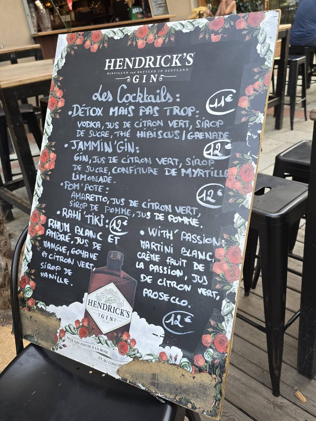Menu de Caliente Bar à Tapas Ajaccio