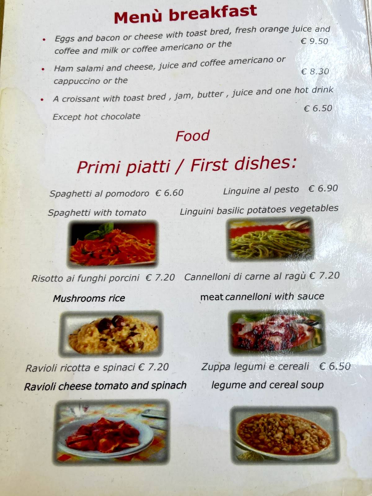 Menu di Calor Cafe 
