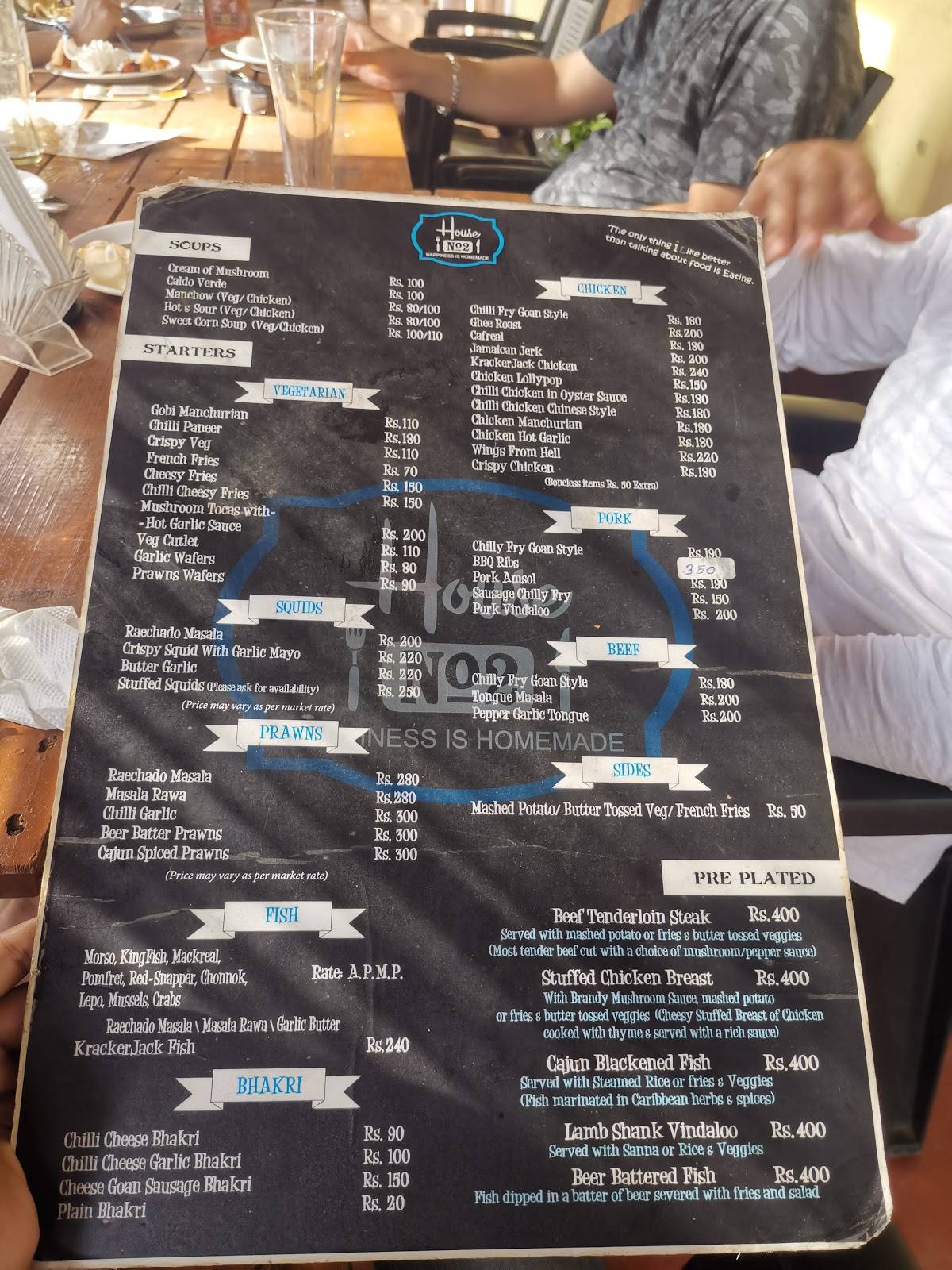 Gia Drink Dine Dance menu