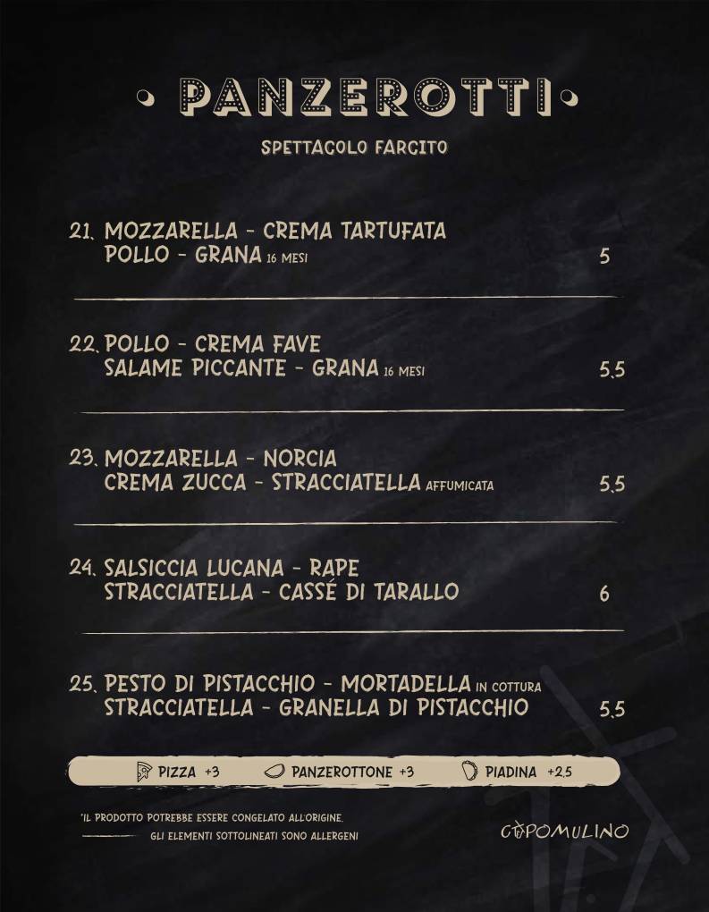 Menu di Capomulino 