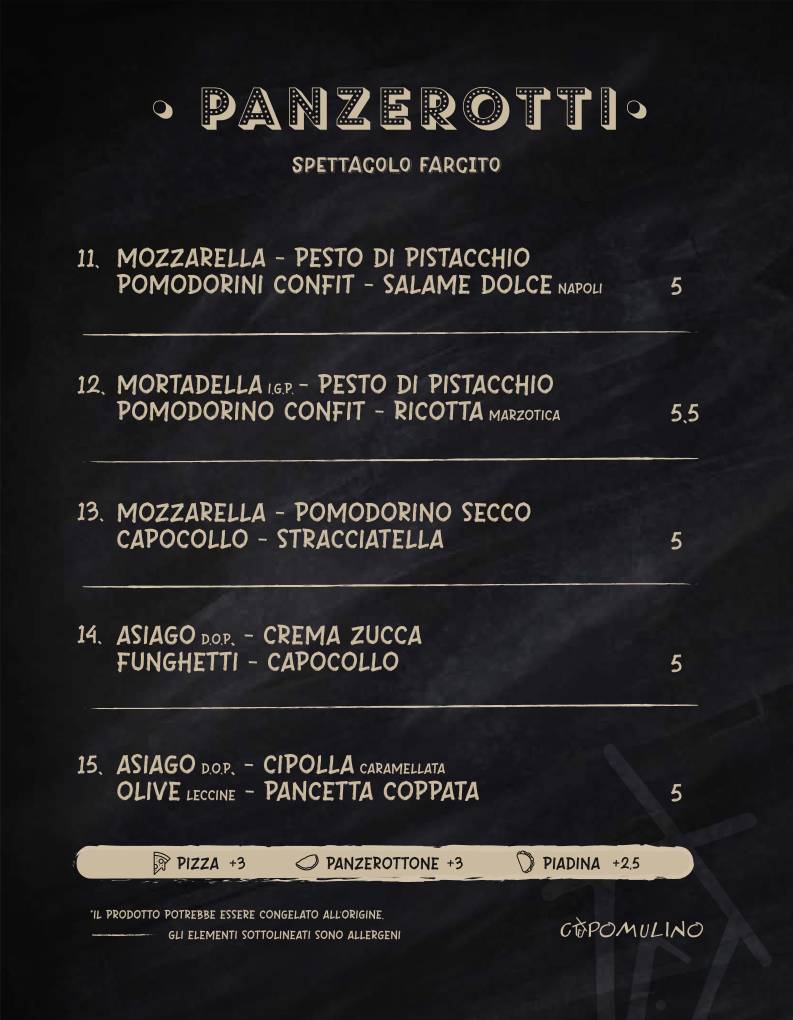 Menu di Capomulino 