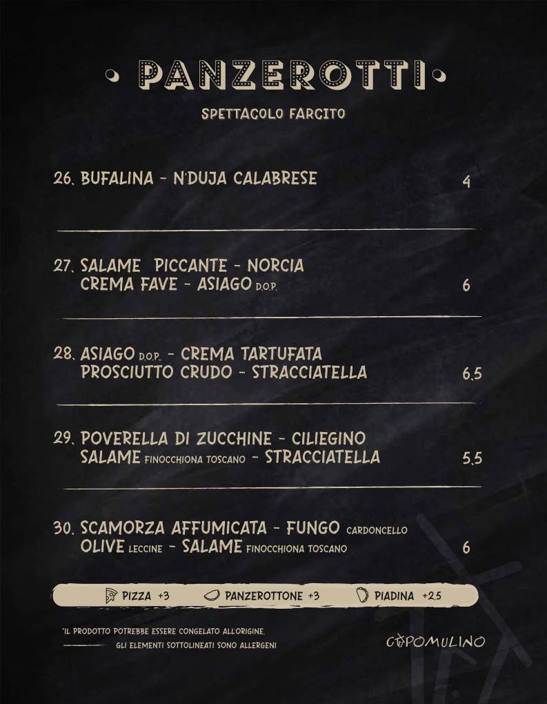 Menu di Capomulino 