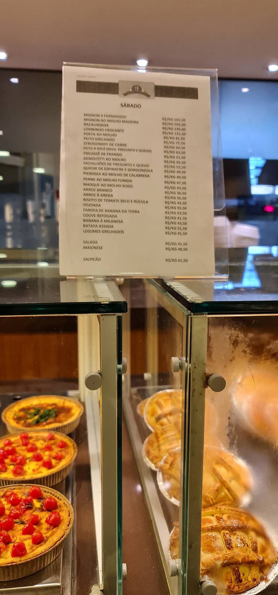 Casal Garcia cardápio