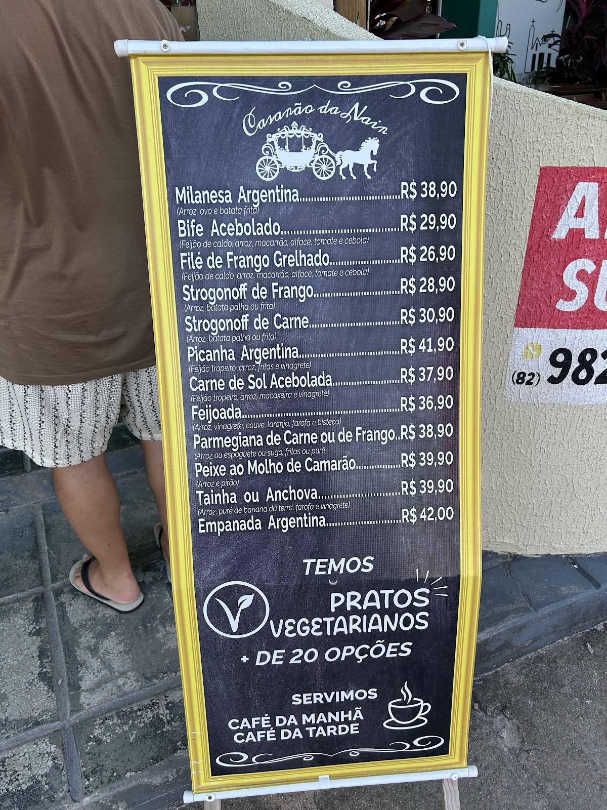 Casarão da Nair cardápio