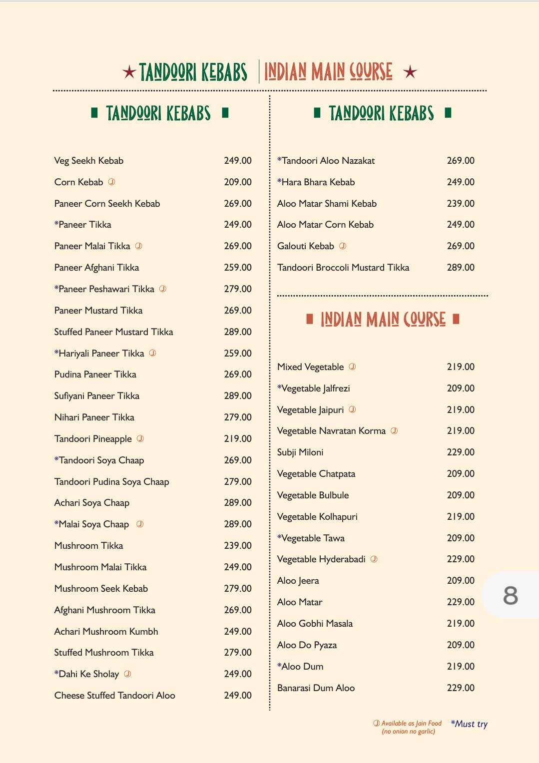 Chai Bubble menu