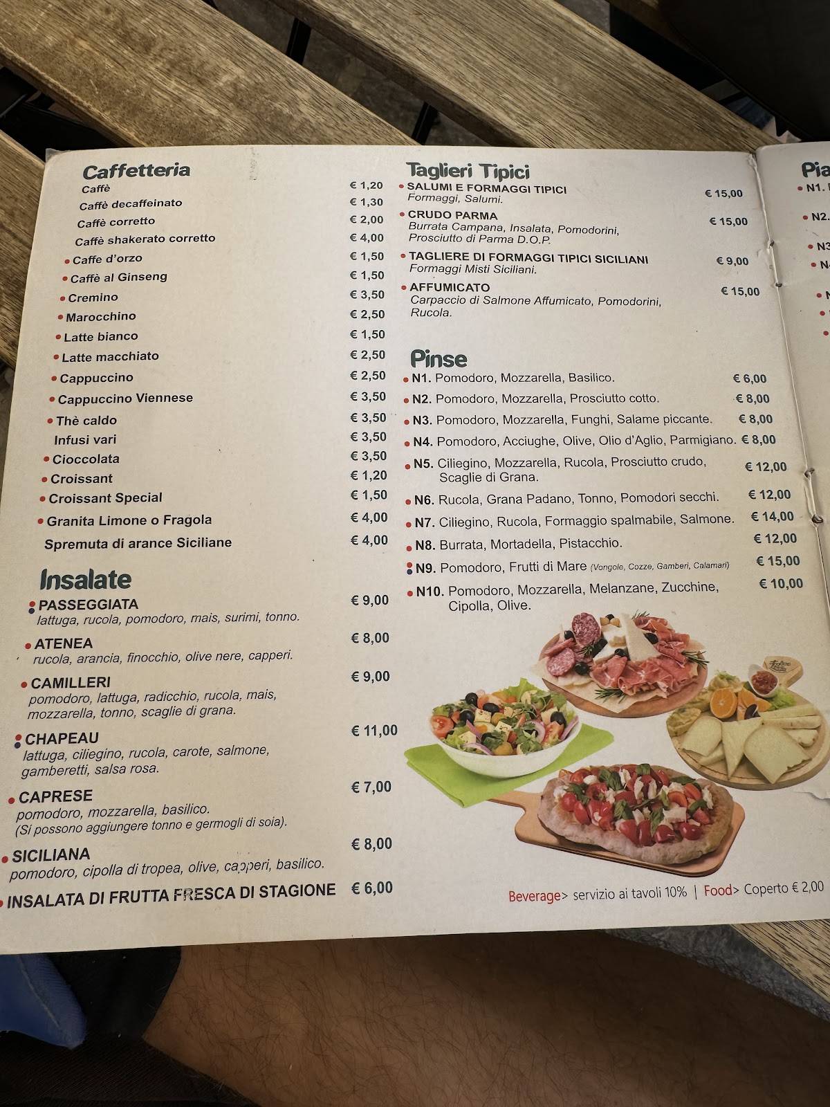 Menu di Chapeau Lounge Bar 
