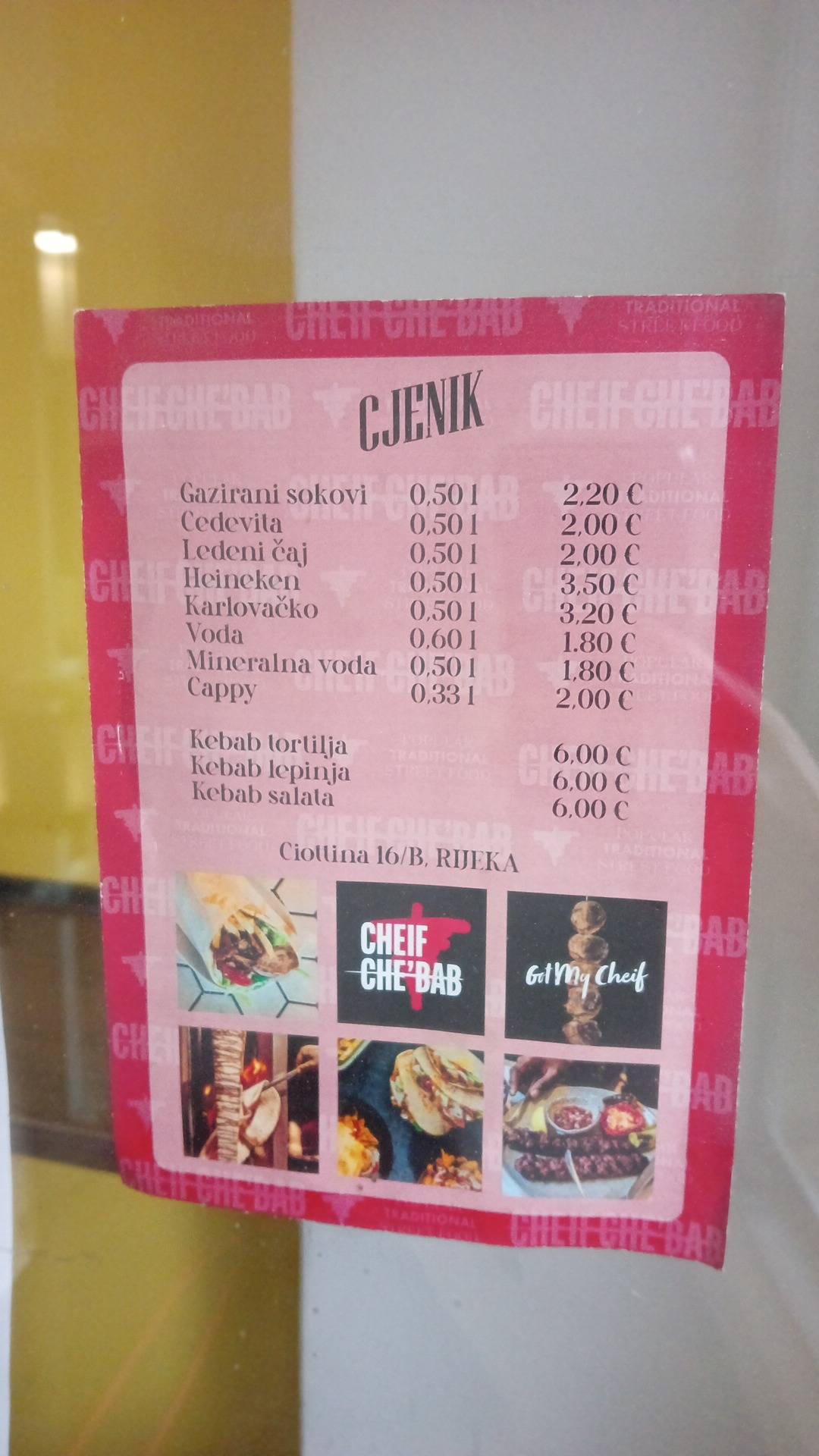 Menu di Cheif che'bab 