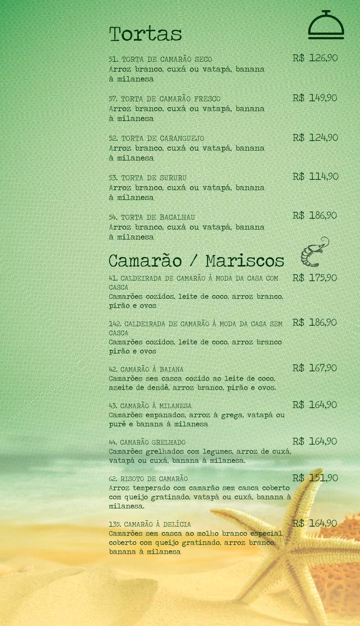 Cheiro Verde cardápio