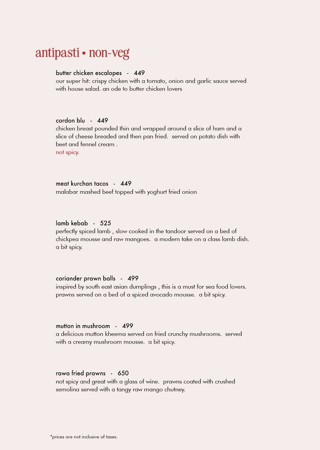 Asvah 24 menu