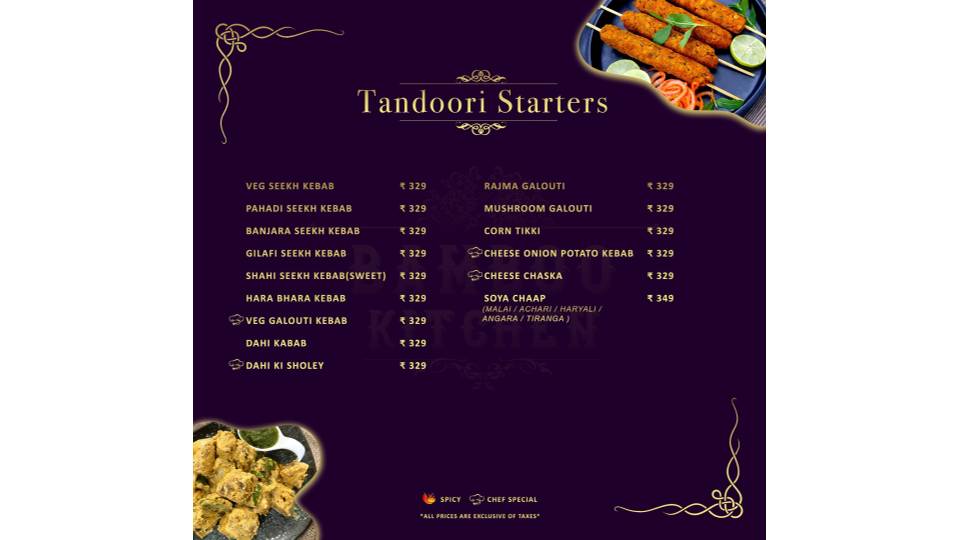 Bamboo Kitchen-Anna Nagar menu