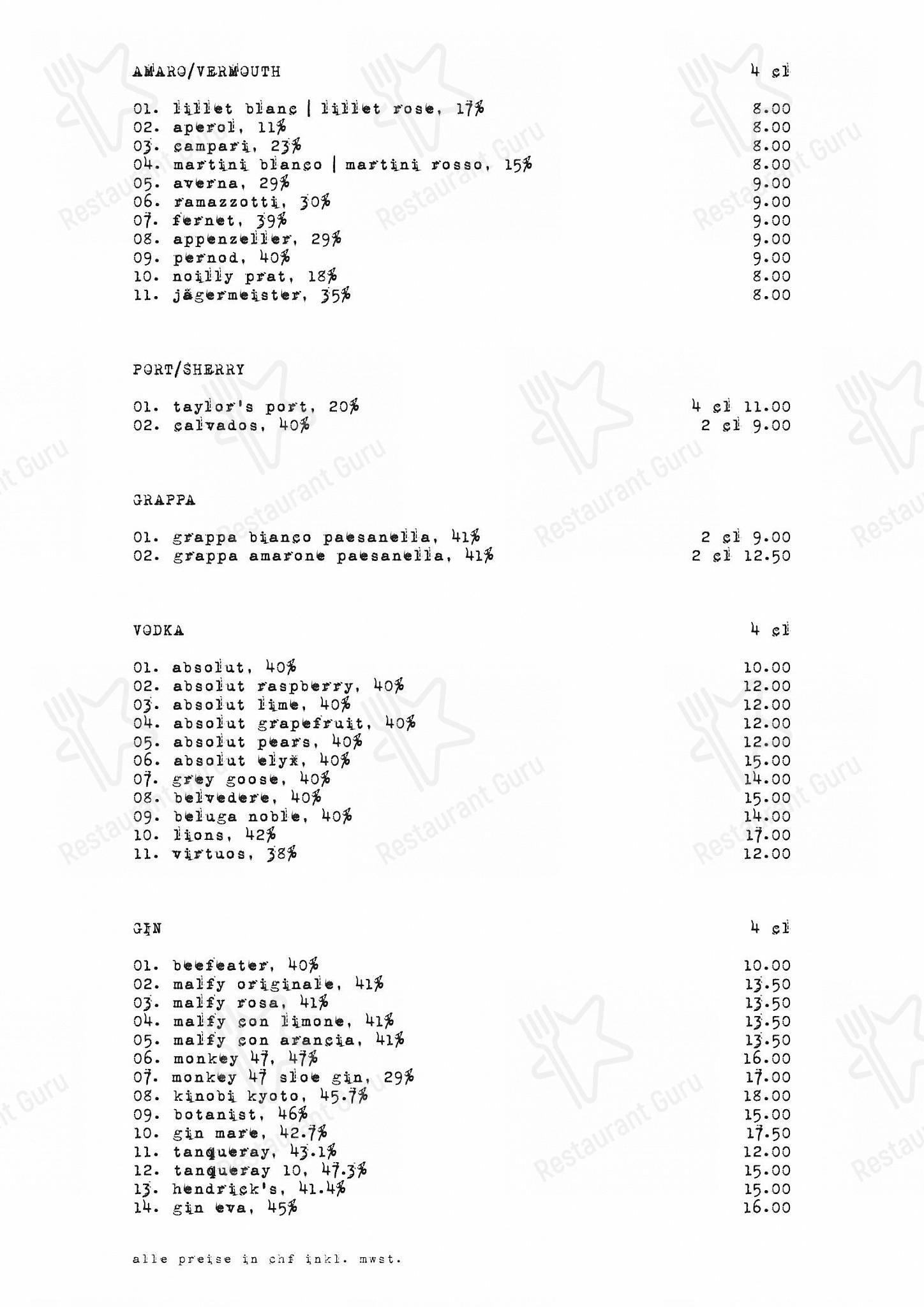 Dinner Menu pour Cheyenne pub et bar