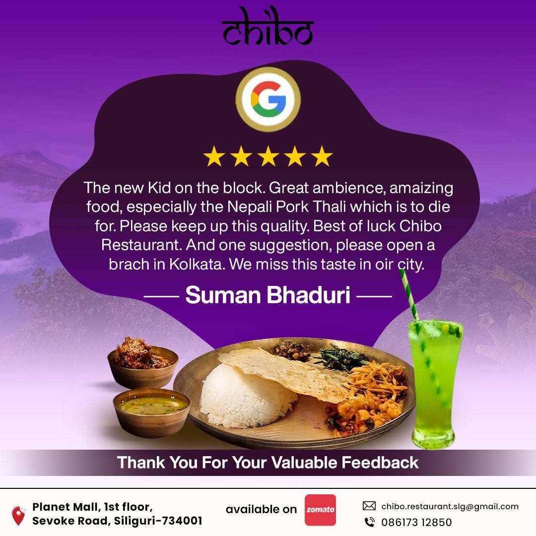 Chibo Nepali Restaurant menu