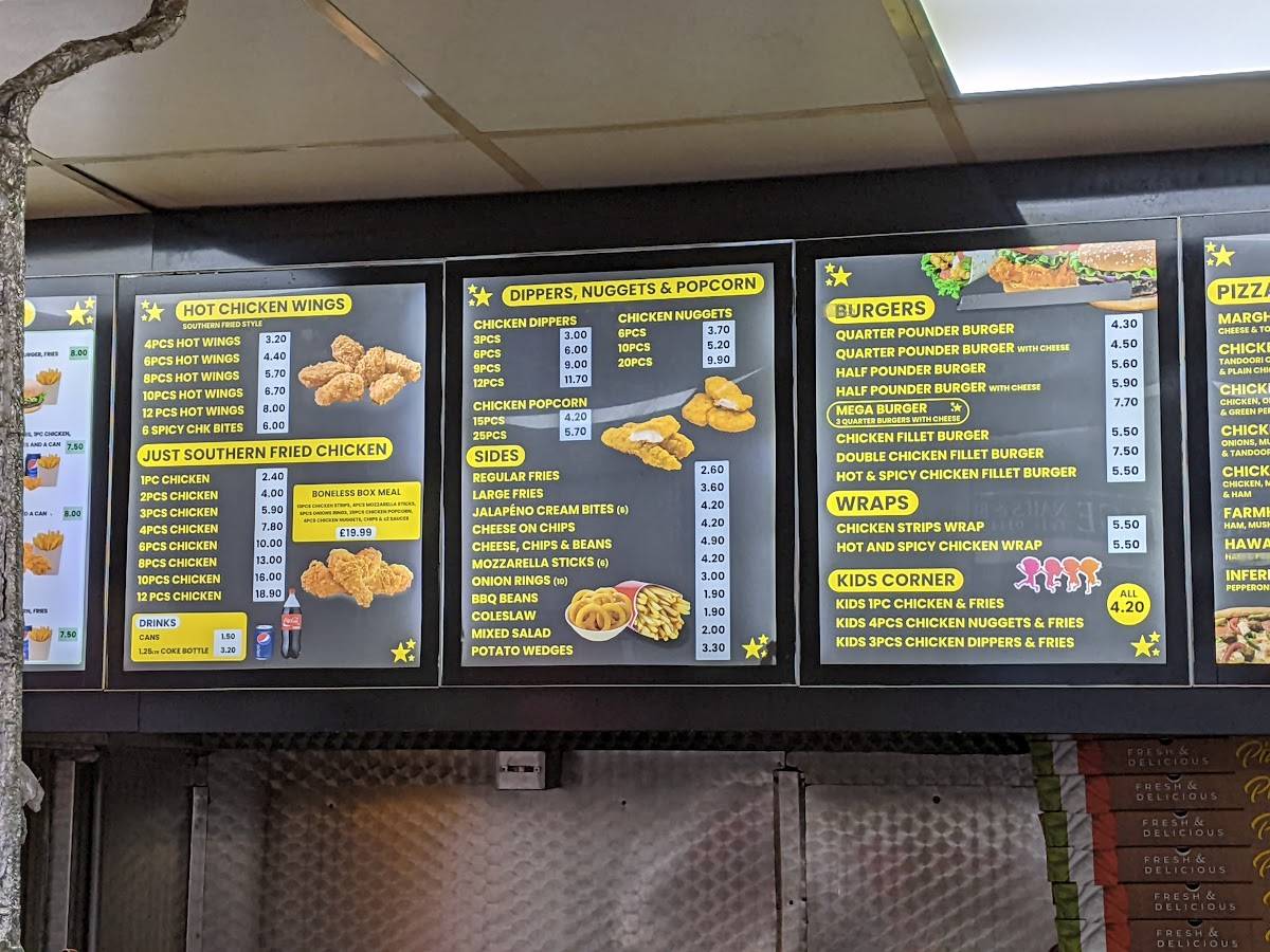 Menu at Chicken & Pizza Land fast food, Hengoed