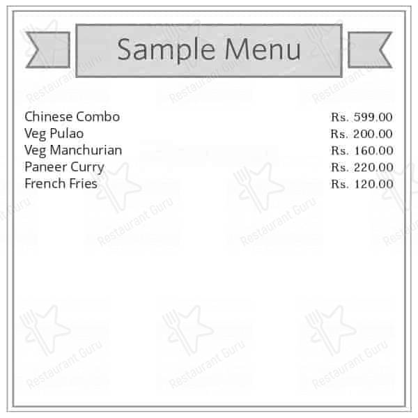 Chikoos Food Plazaa - Car Shed Junction menu