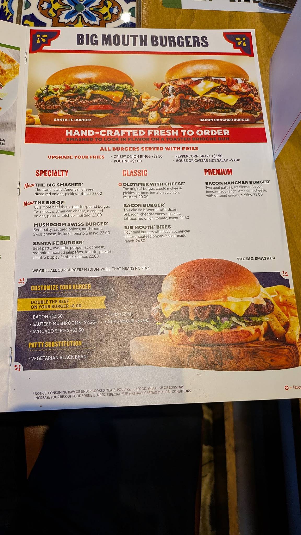 Menu de Chili's Grill & Bar