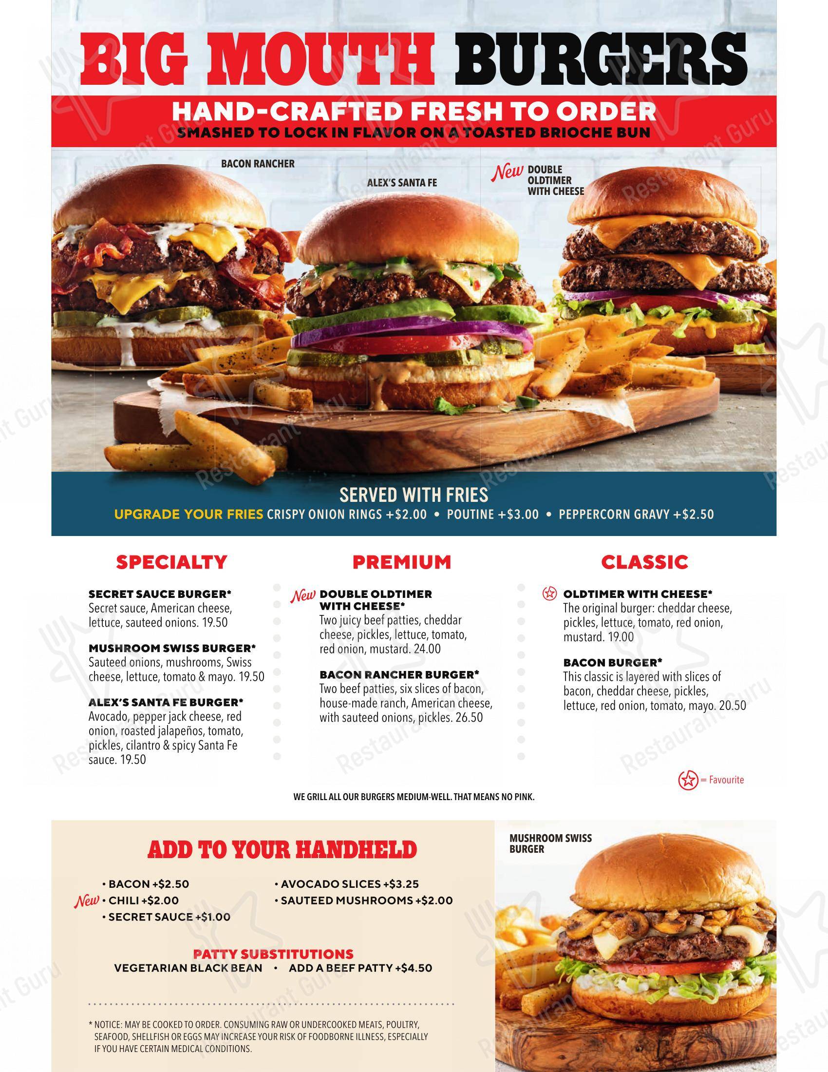 菜单 pour Chili's Grill & Bar dans Banff