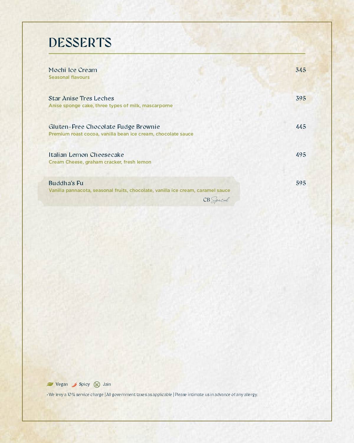 China Bistro BKC menu