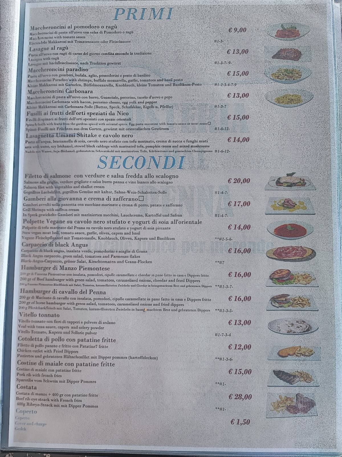 Menu di Chiosco La Pagoda 