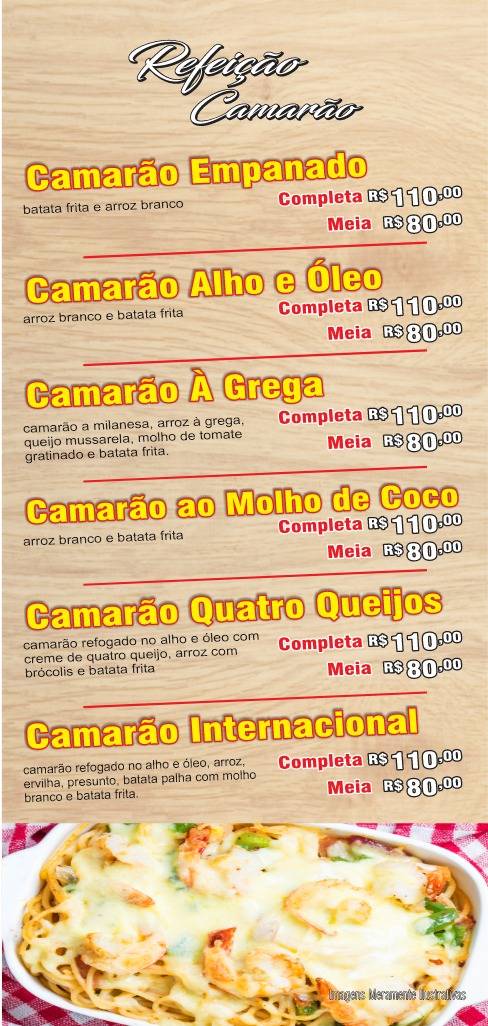 Churrascaria e Pizzaria Arnaldo Oliveira Tirol cardápio