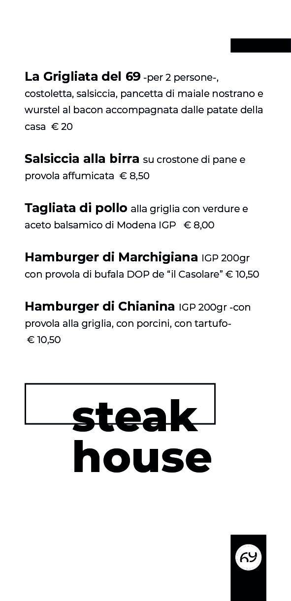 Menu di Civico69 