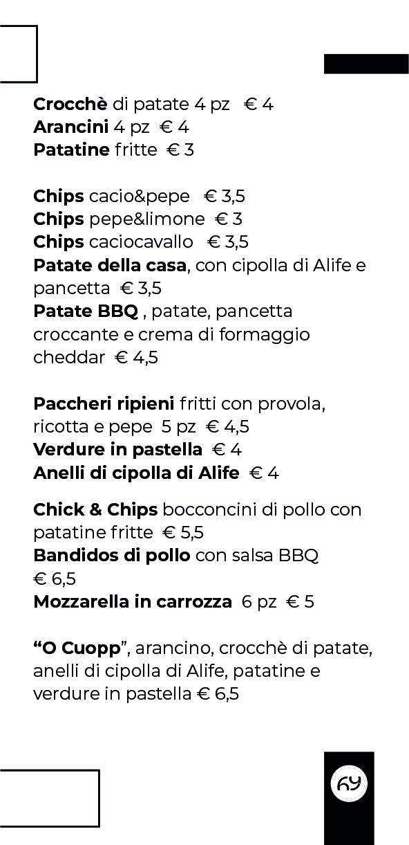 Menu di Civico69 