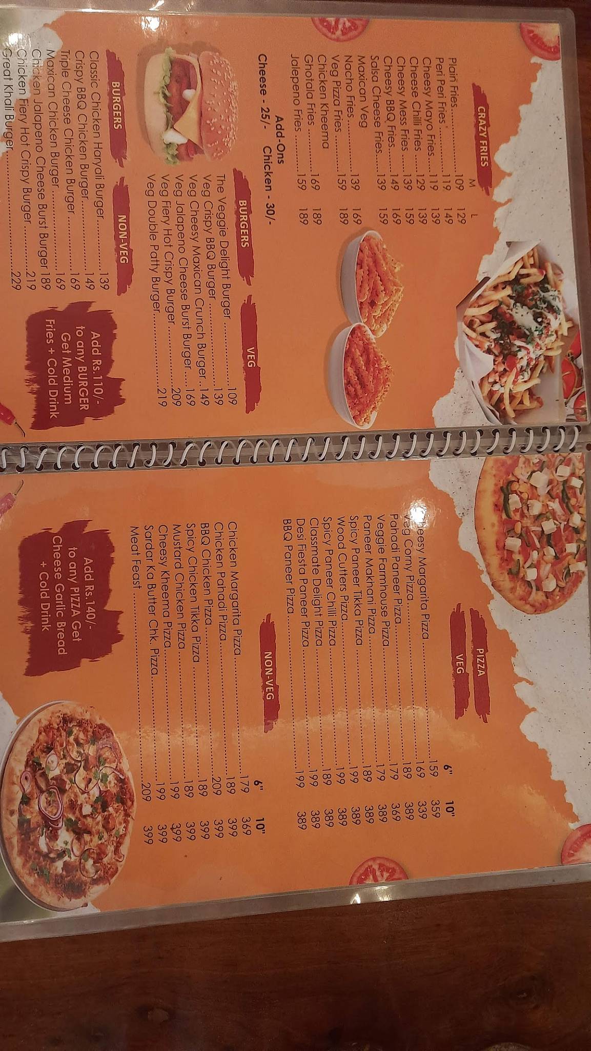 Classmates & Co. Cafe menu