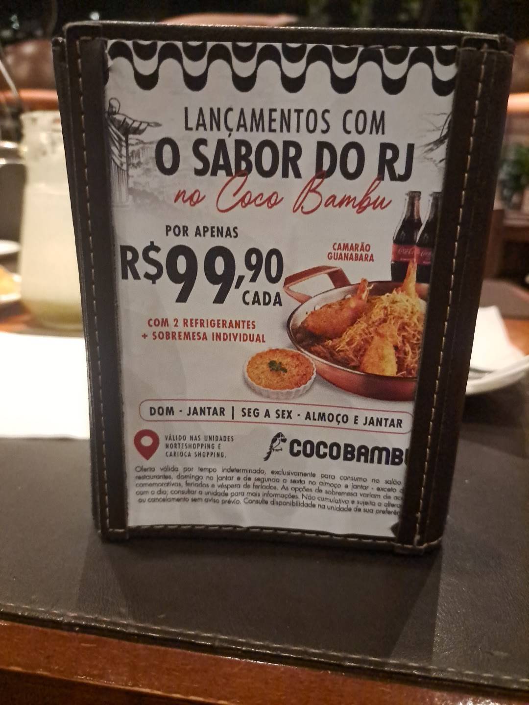 Coco Bambu cardápio