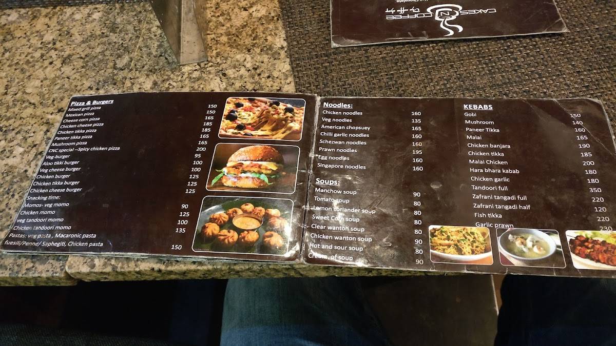 Coffee n Cakes menu
