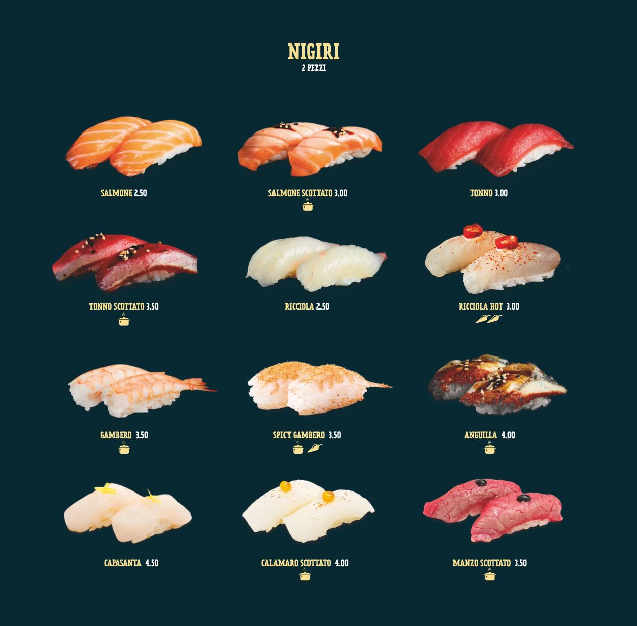 Menu di College Sushi Forlì 