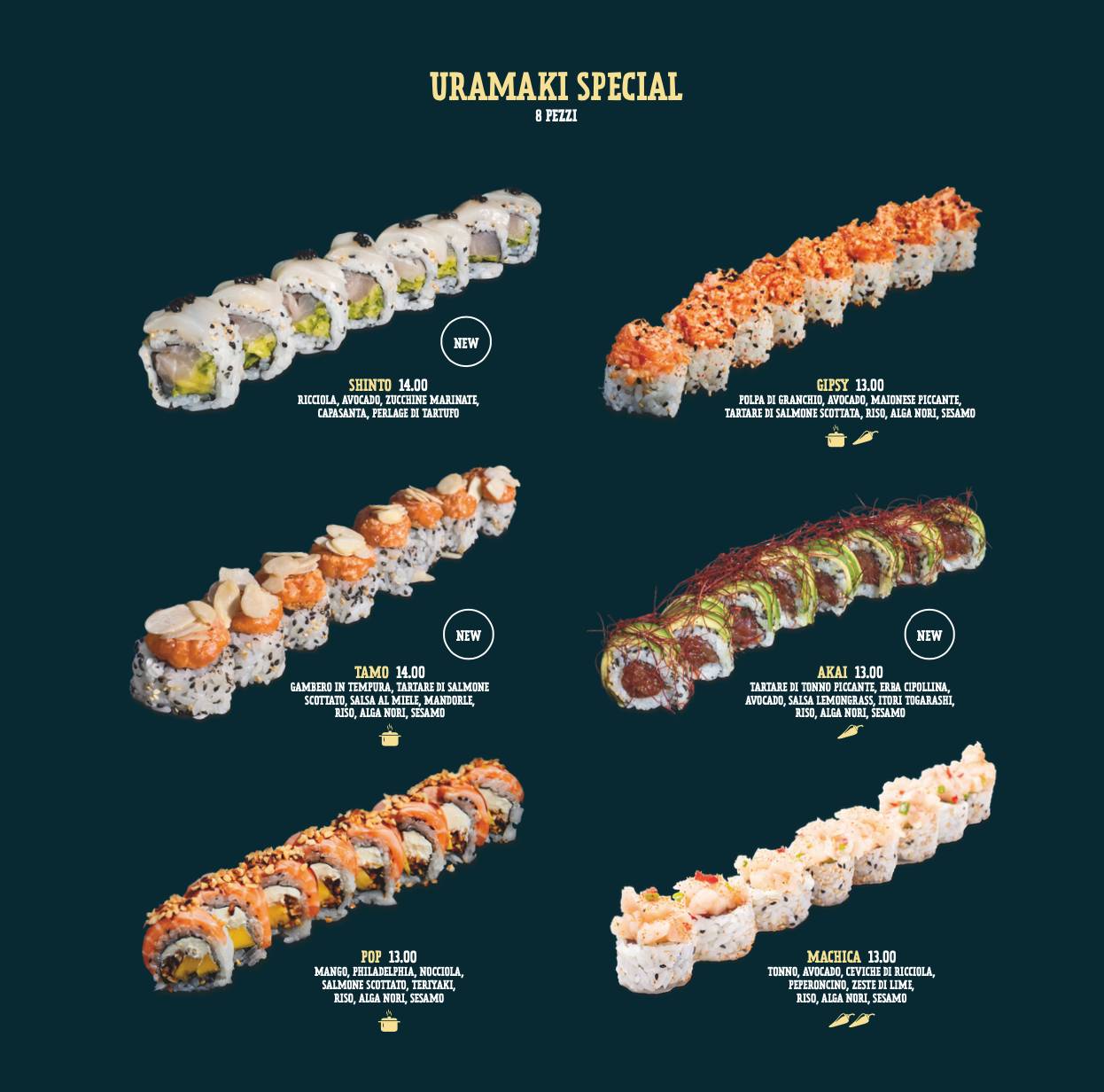 Menu di College Sushi Forlì 