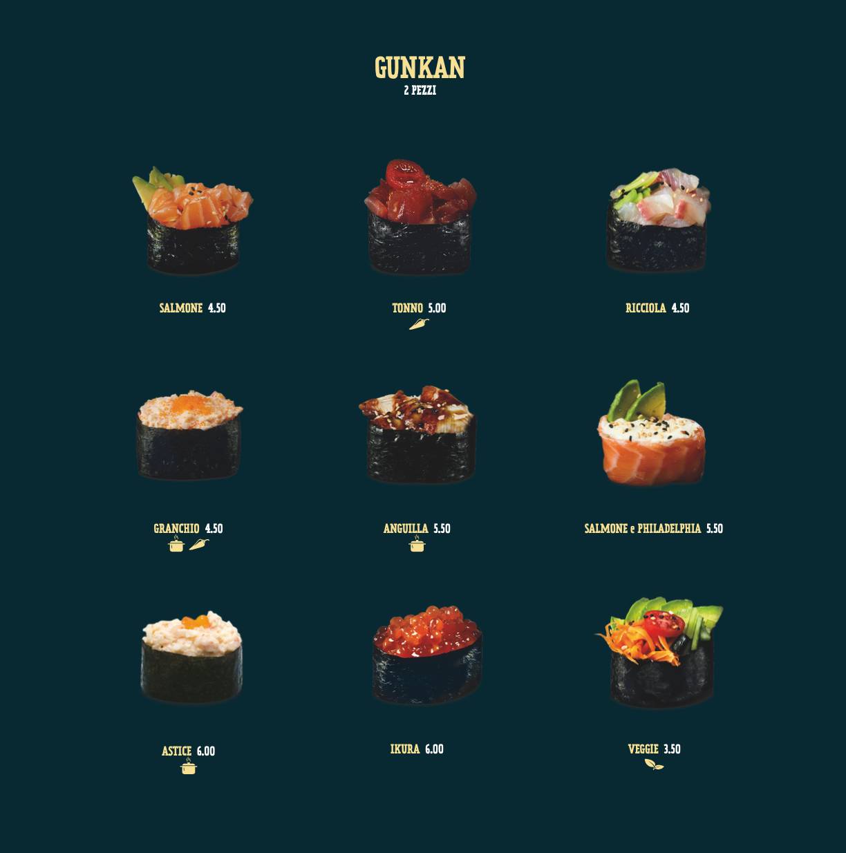 Menu di College Sushi Forlì 
