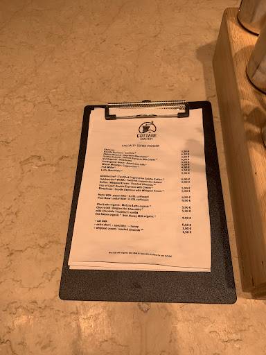 Menu de Cottage Roasters 1010