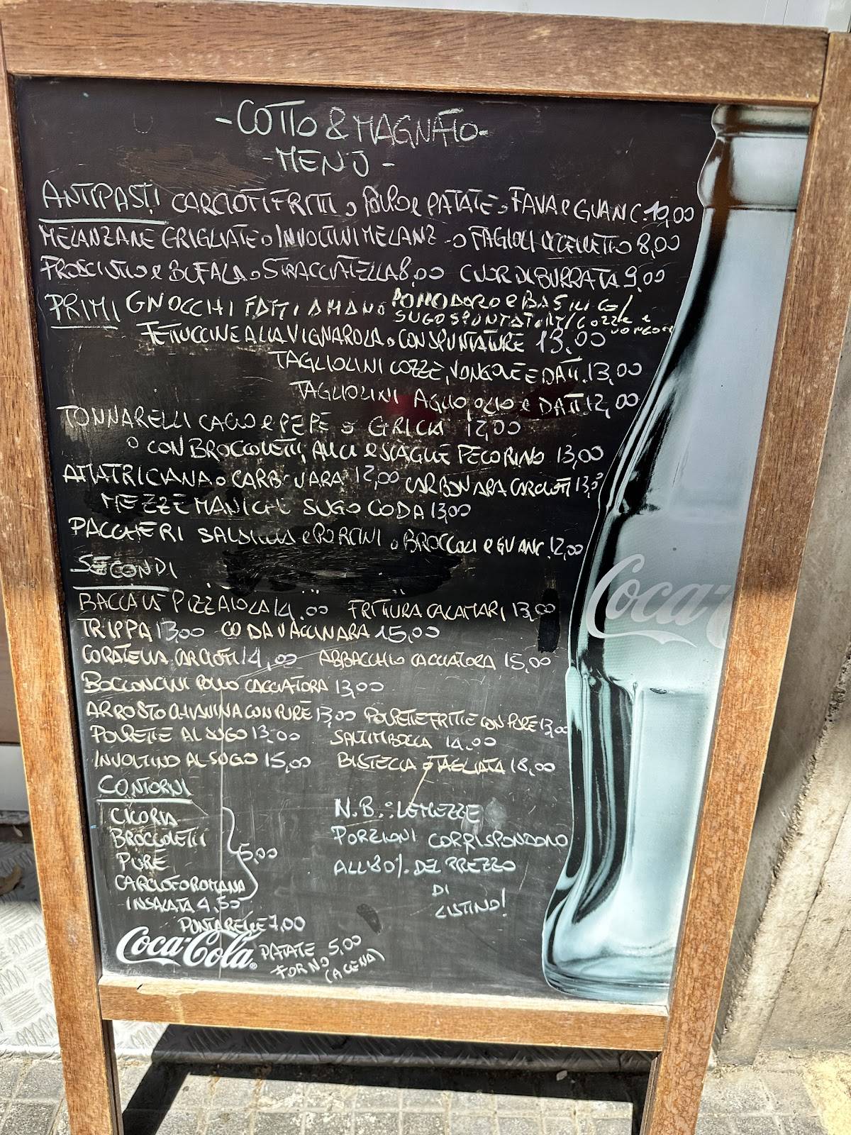 Menu di Ristorante Cotto e magnato 