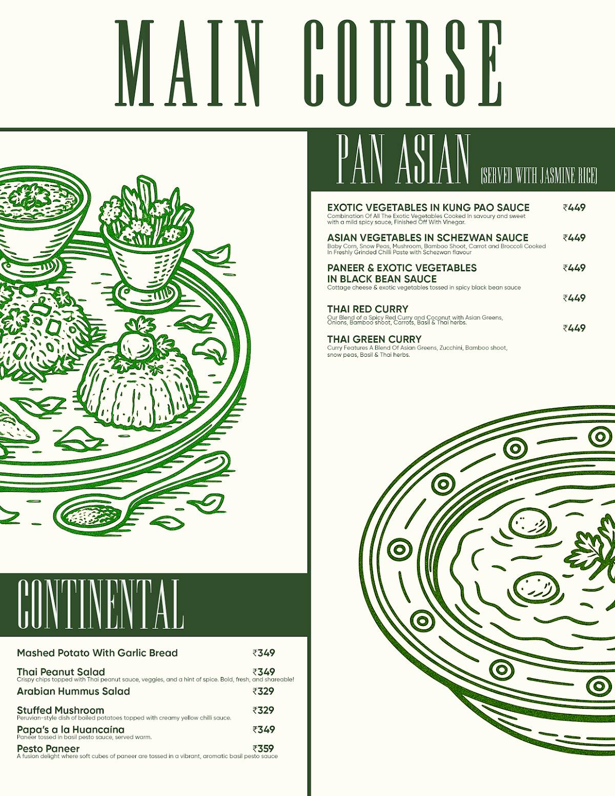 Countryside Culture menu