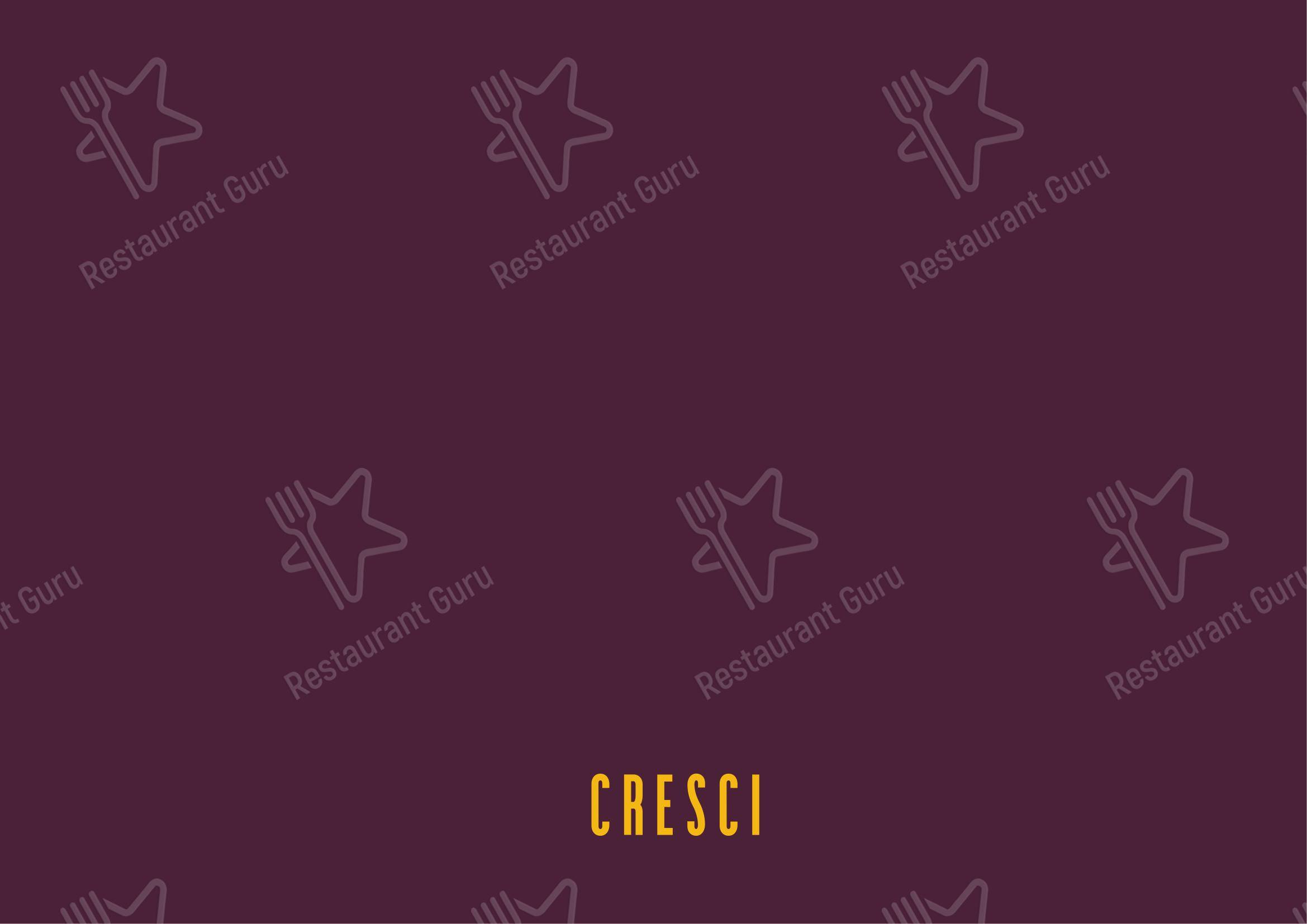 Menu di Cresci - Menu bar