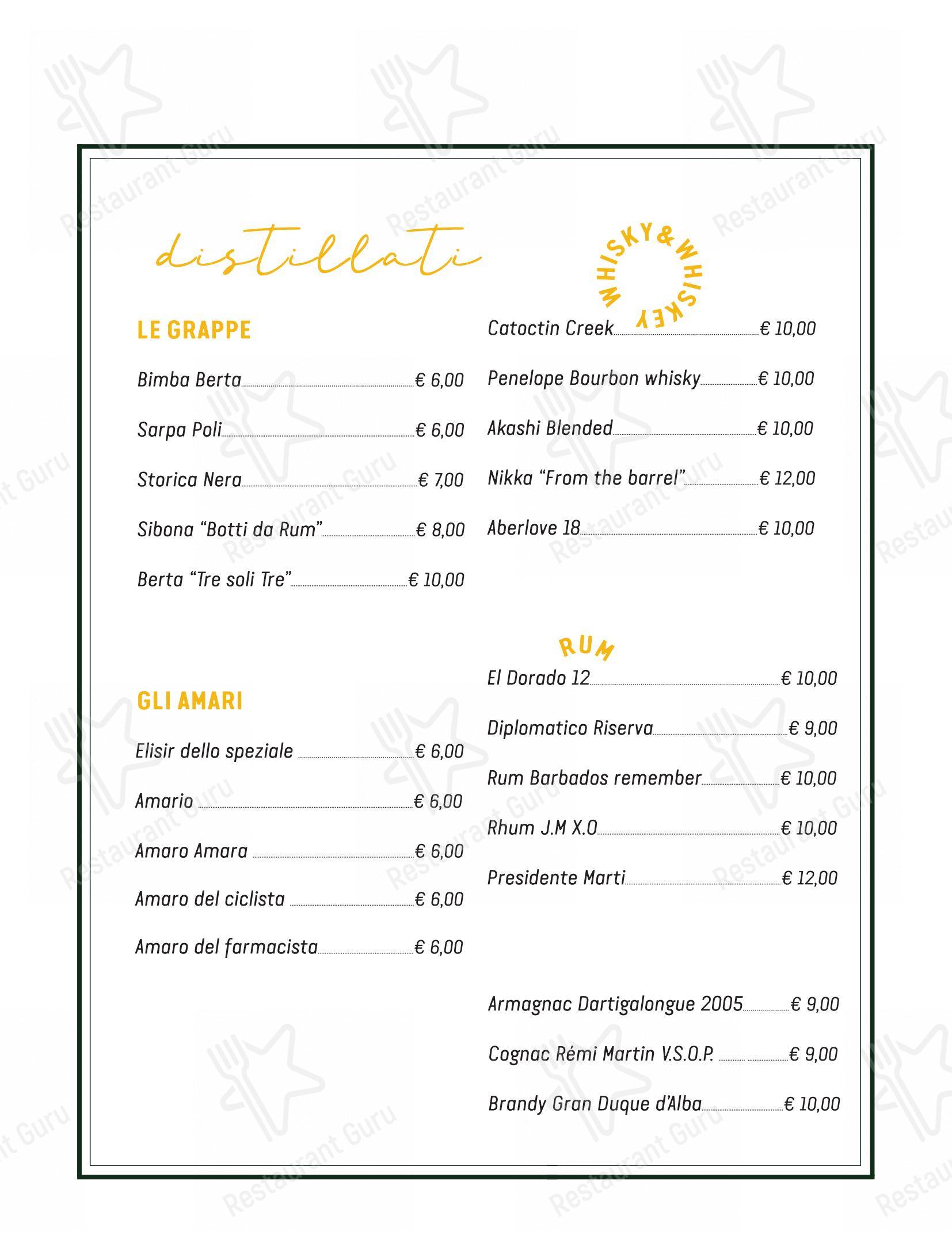 Menu per Cresci in Roma