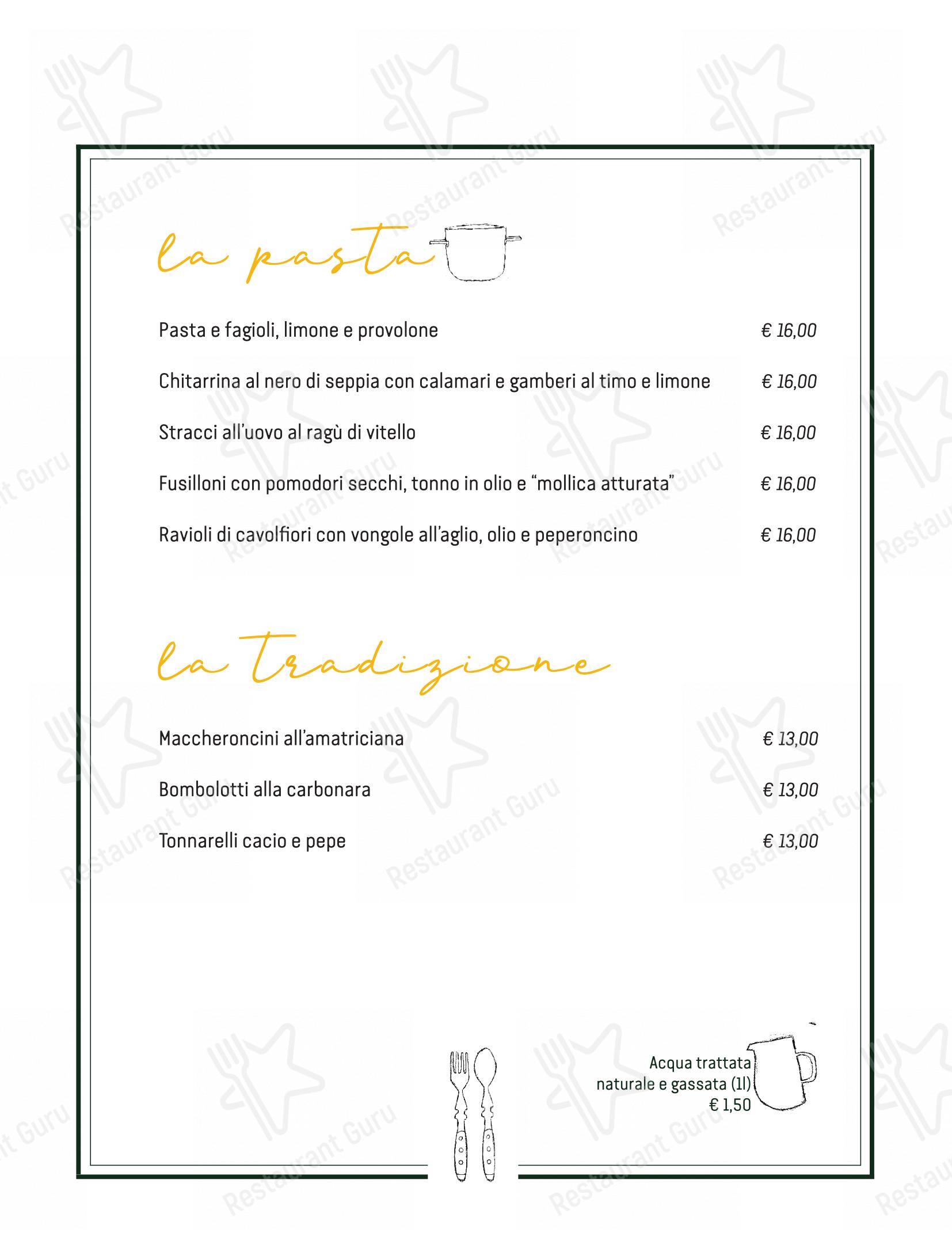 Menu per Cresci in Roma