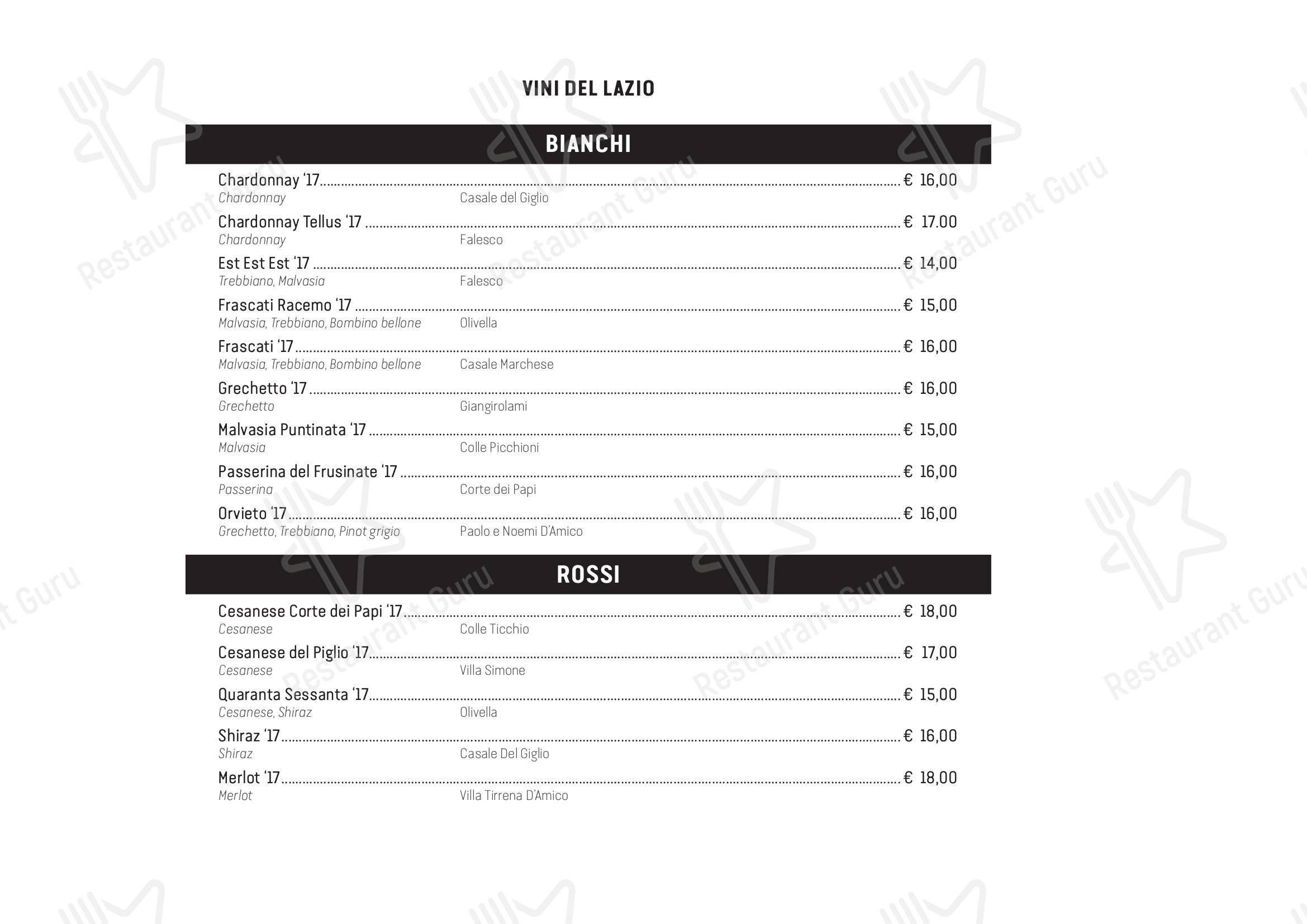 Menu di Cresci - Menu bar