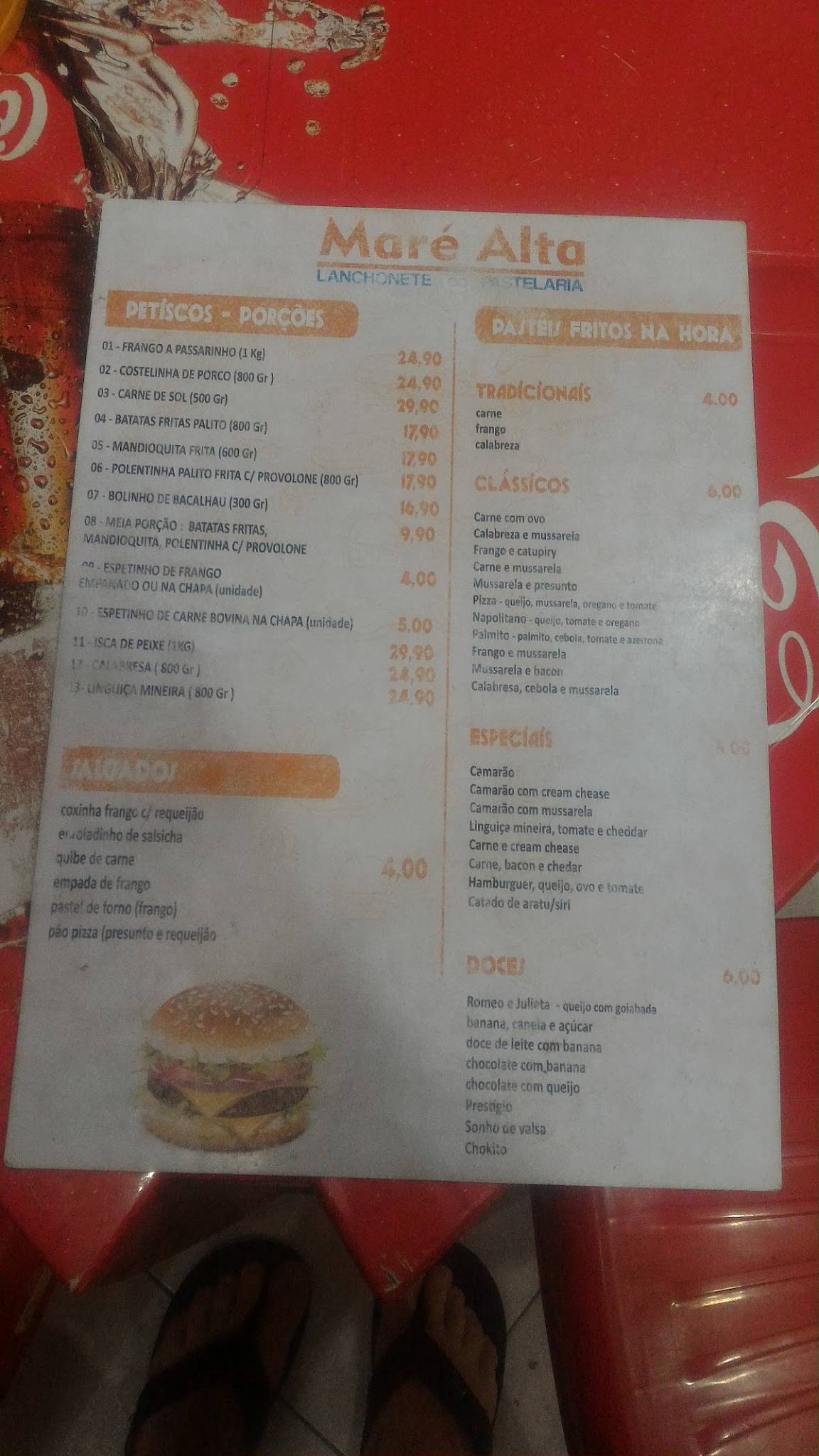 Crocant Coxinharia cardápio