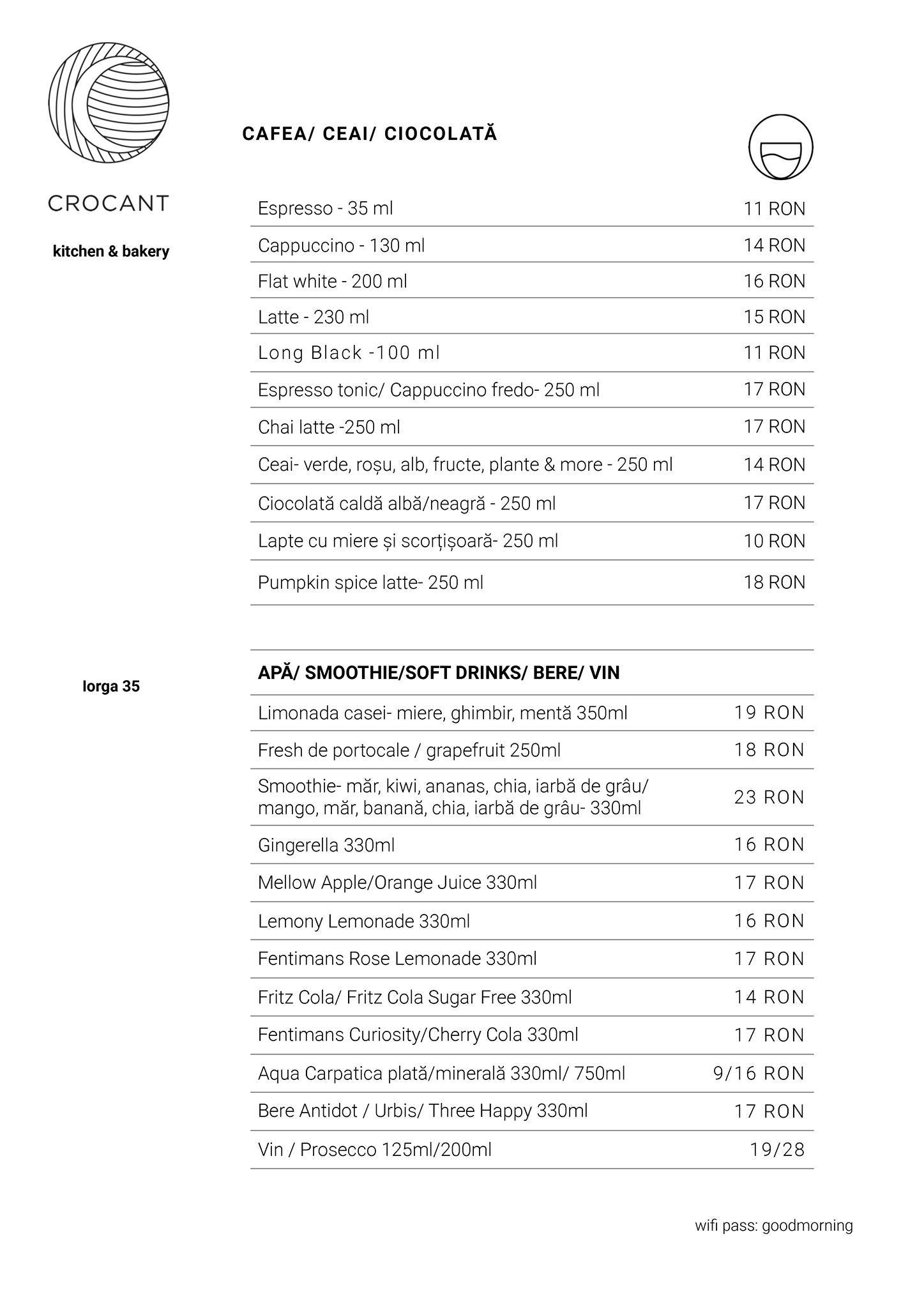 Menu de Crocant