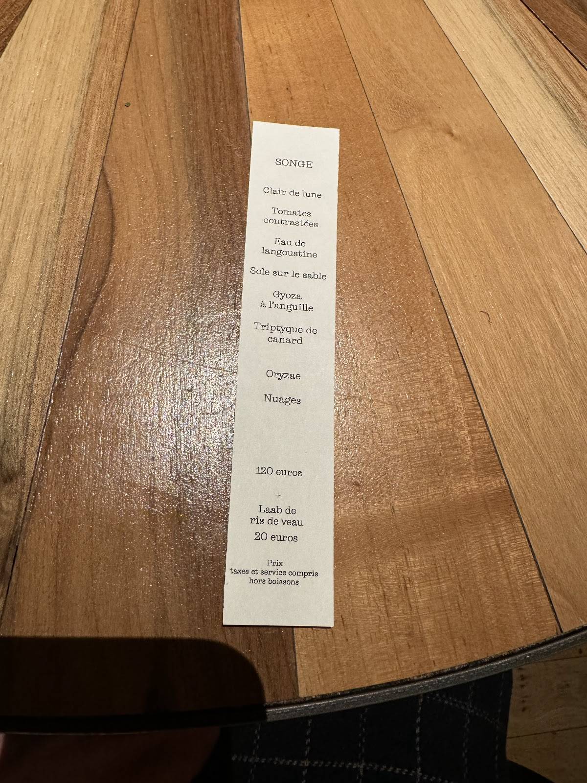 Menu de Arborescence