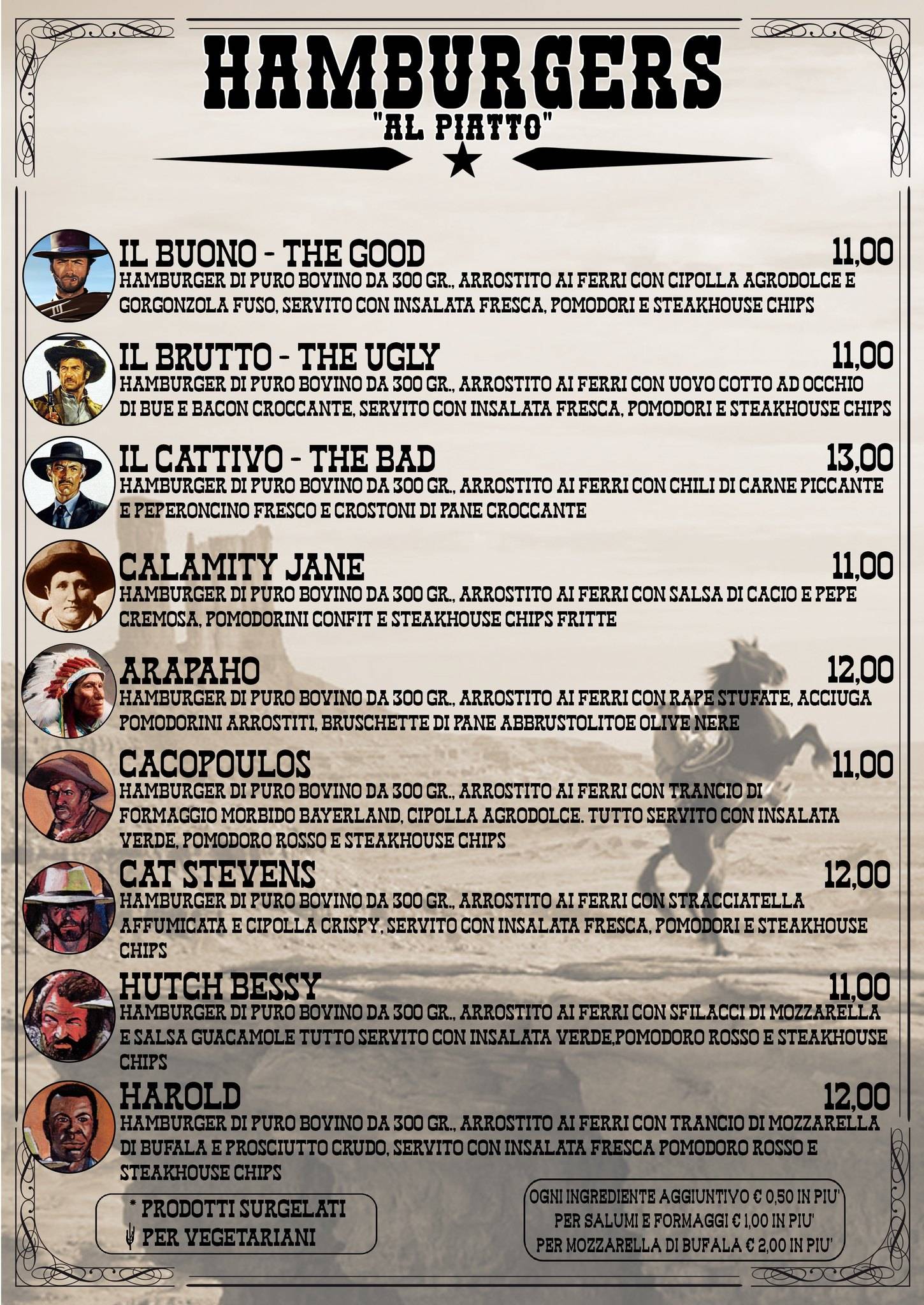 Menu di Crossroad Saloon 