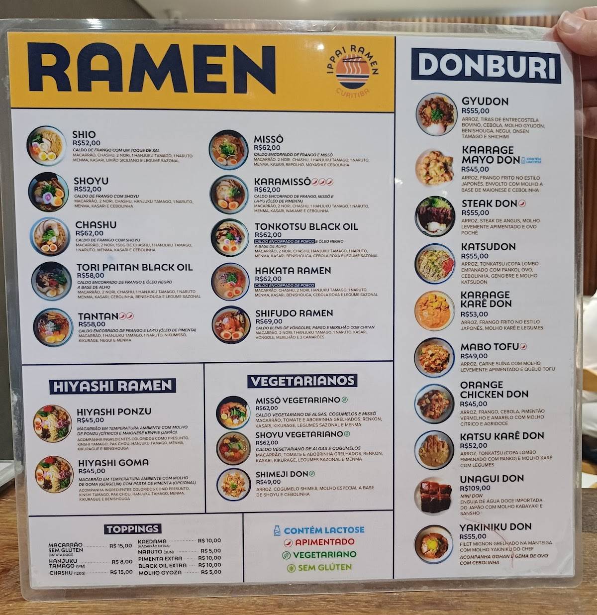 Ippai Ramen cardápio