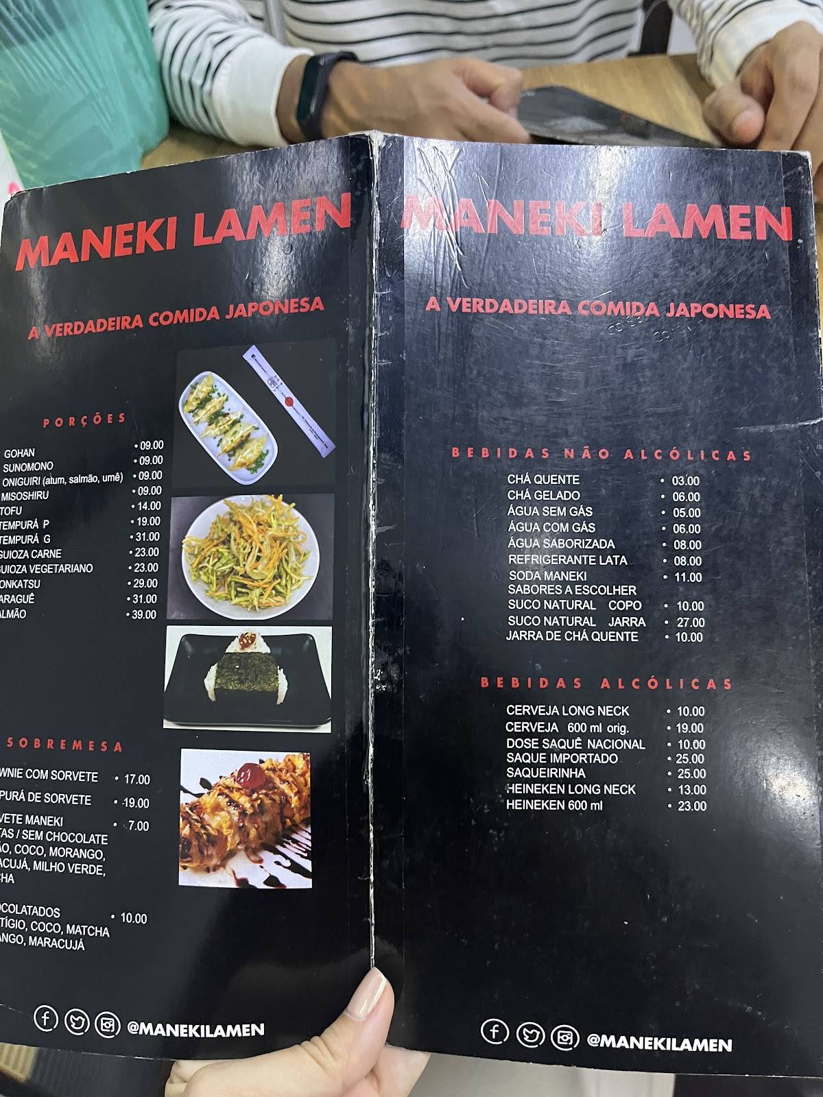Maneki Lamen cardápio
