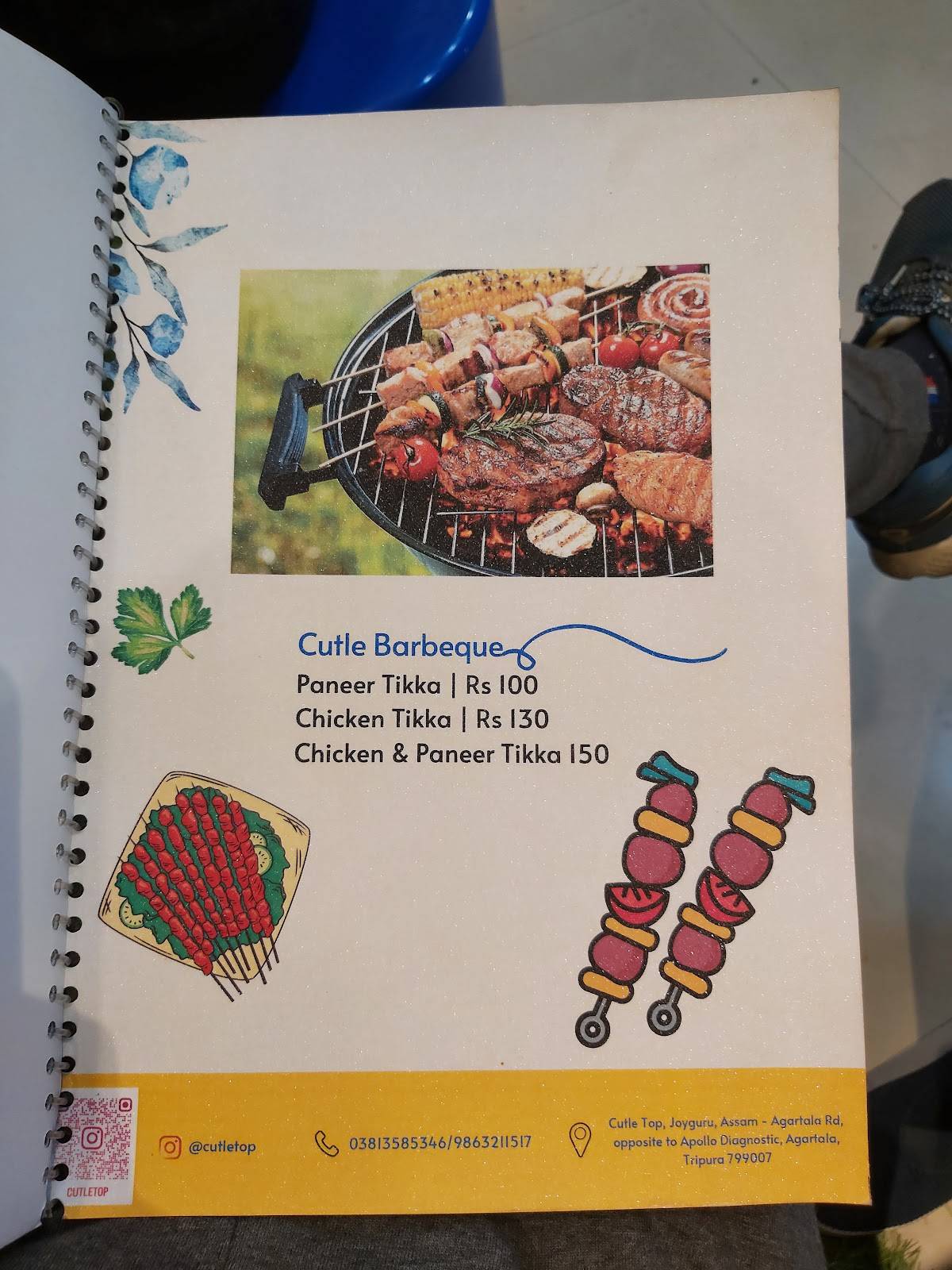 Cutle Top menu