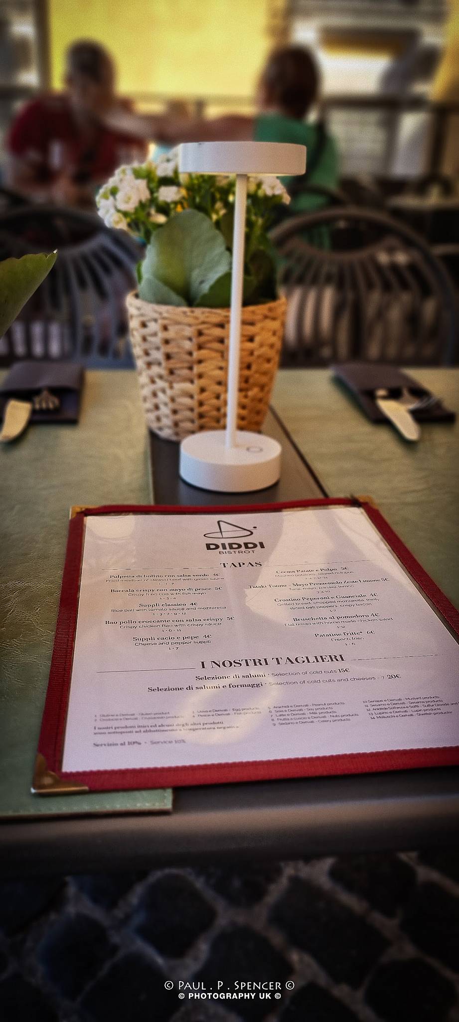 Menu de DIDDI Bistrot Ristorante Piazza Venezia