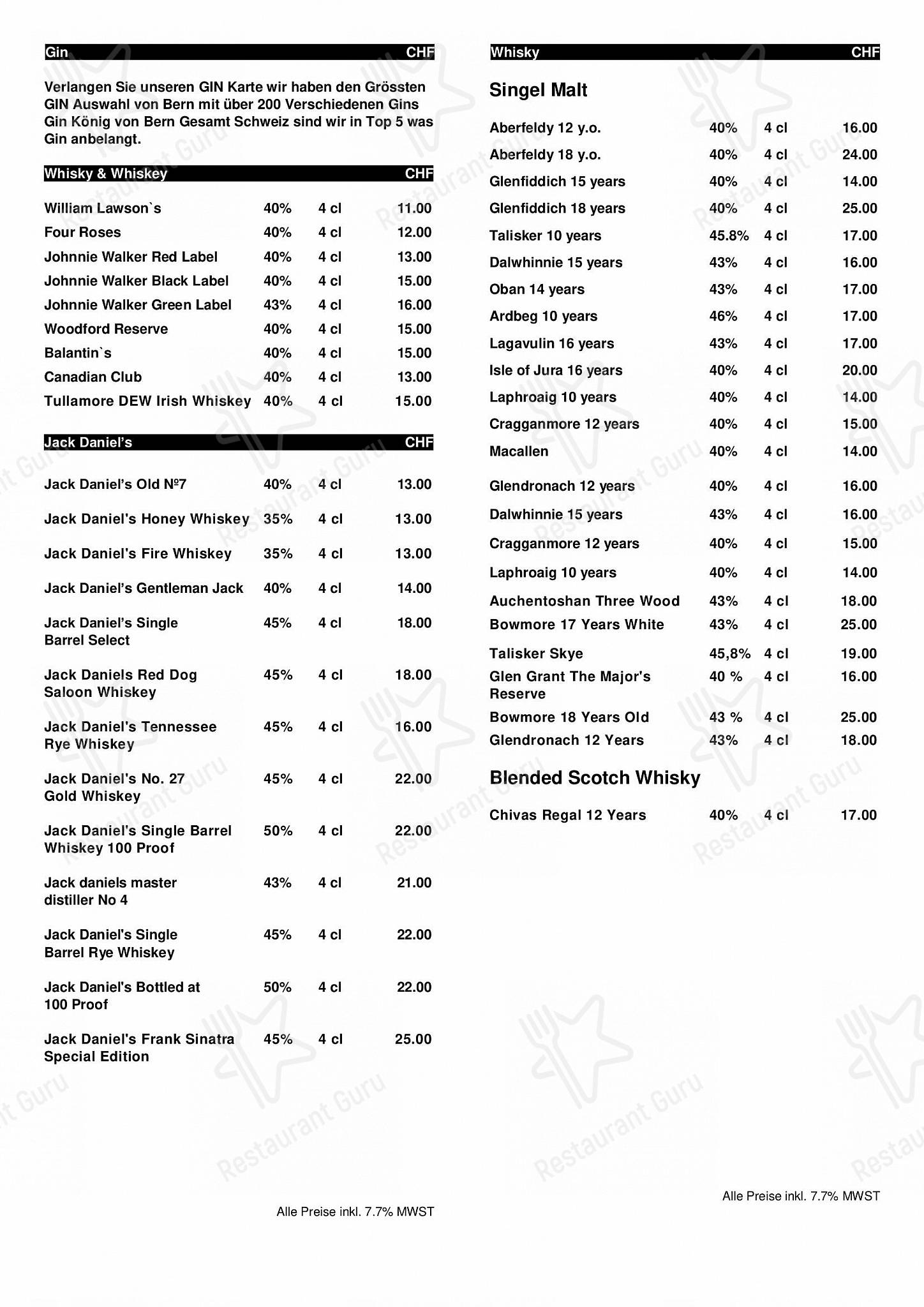 Takeaway Menu per Restaurant Pizzeria da Keli pub & bar