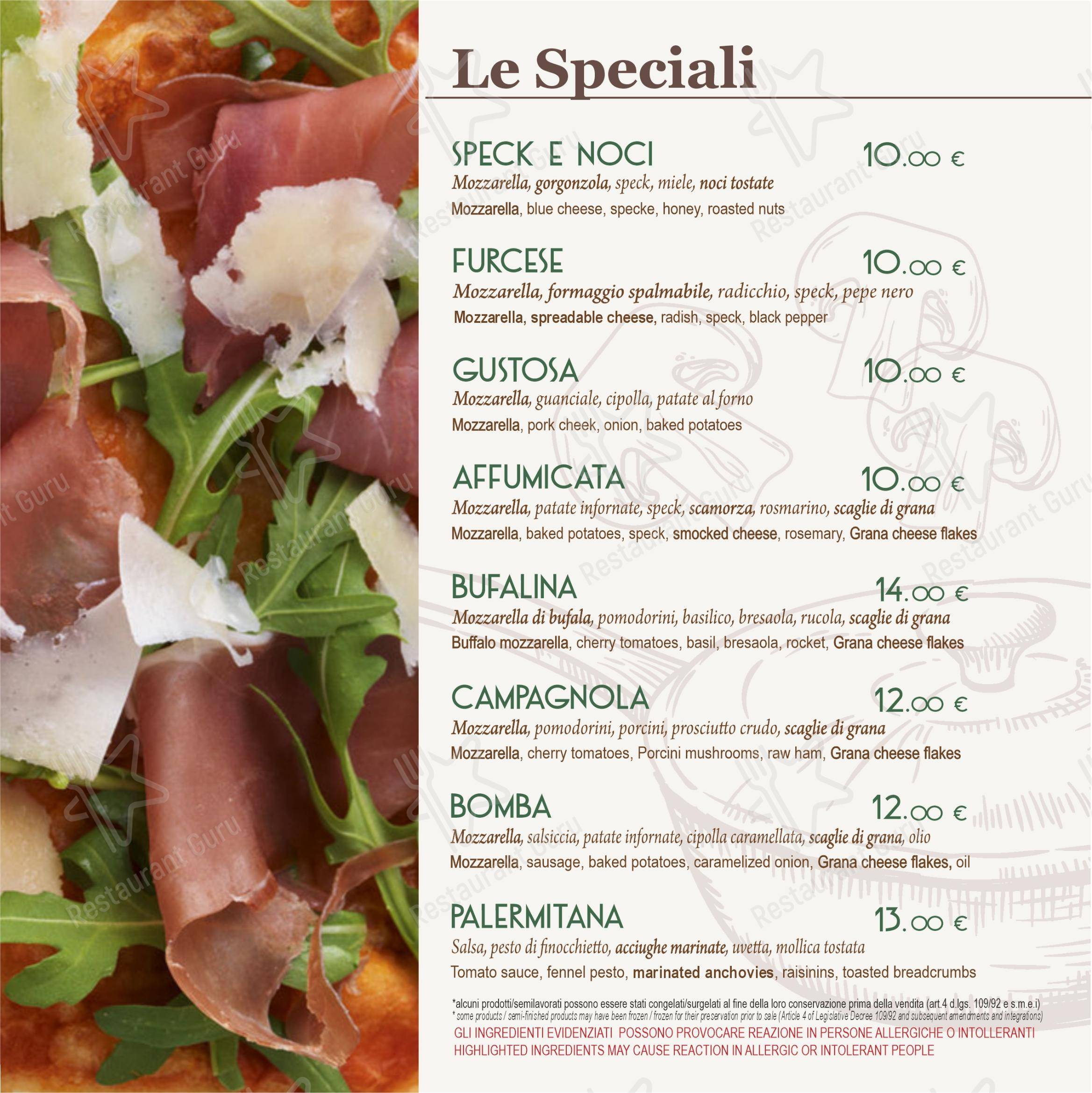 Da Onofrio Ristorante Pizzeria in Furci Siculo - Menu bar